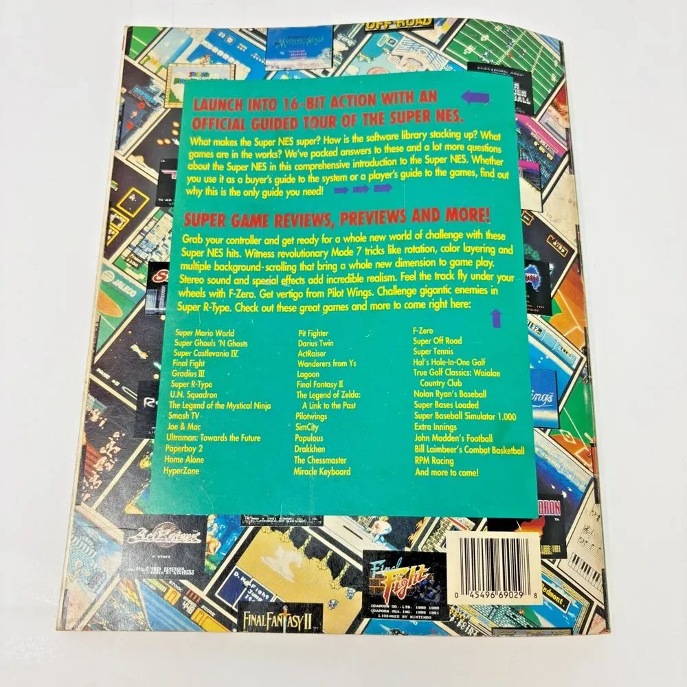 Nintendo Super NES Players Guide Super Nintendo SNES 1992 Official Strategy Book